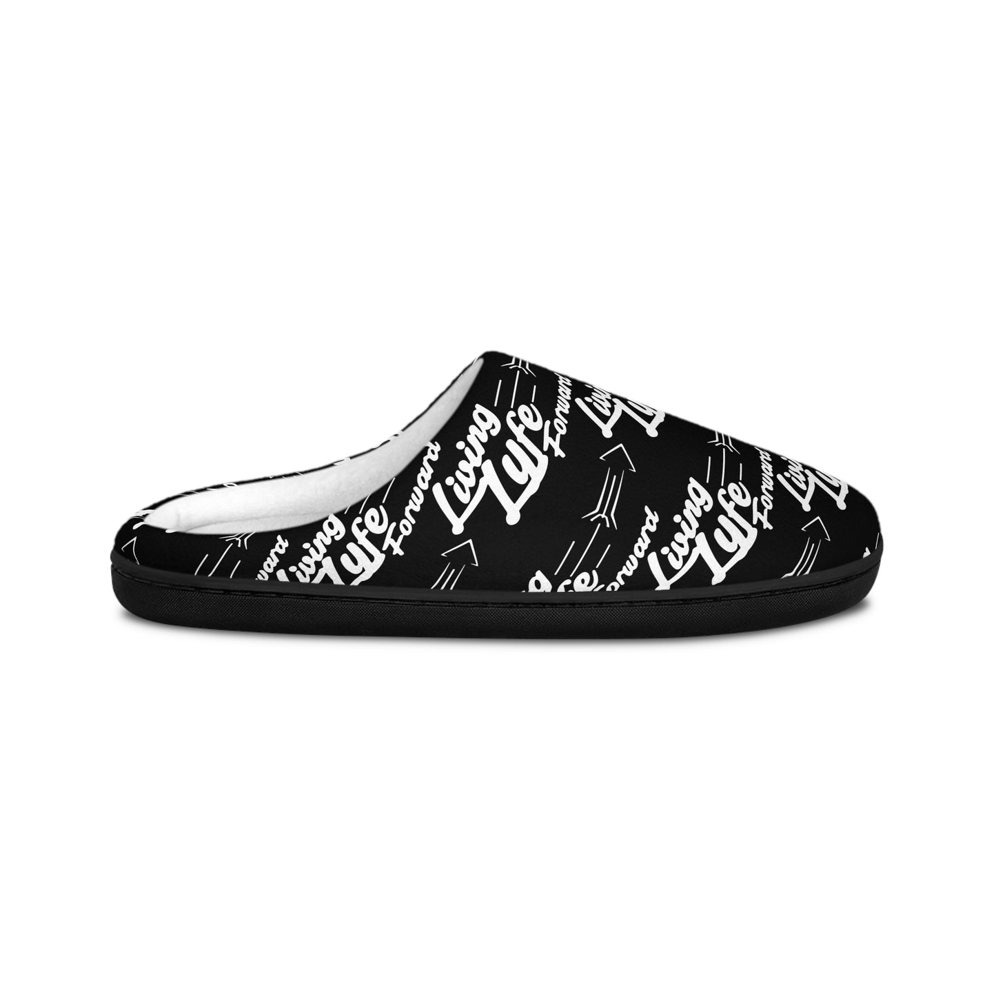 Men's Inspirational Indoor Slippers - 'Living Lyfe' Design