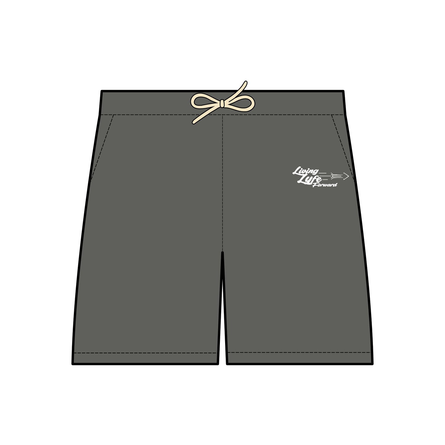 Living Lyfe Fleece Sweat Shorts - Unisex Lightweight Lounge Wear