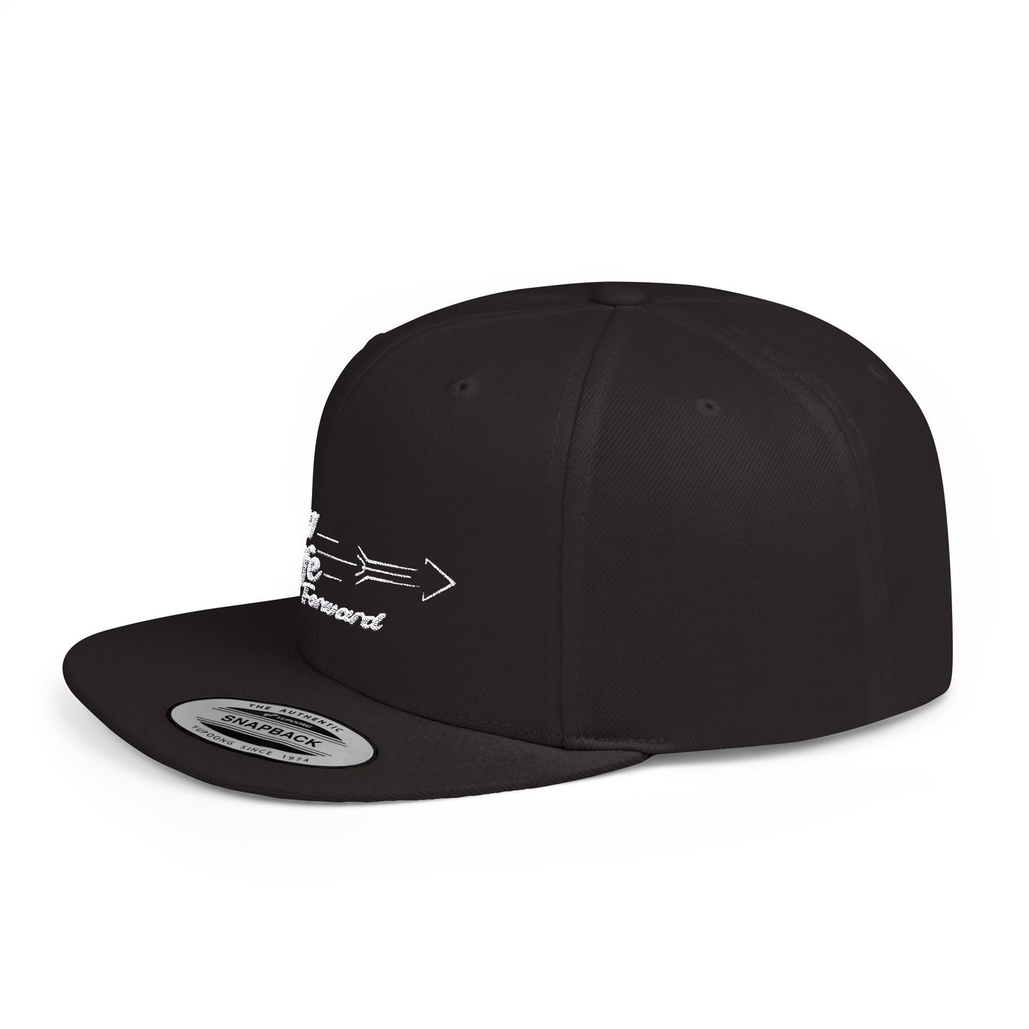 Living Life Forward Flat Bill Snapback Hat - Stylish and Motivational Cap for Everyday Wear