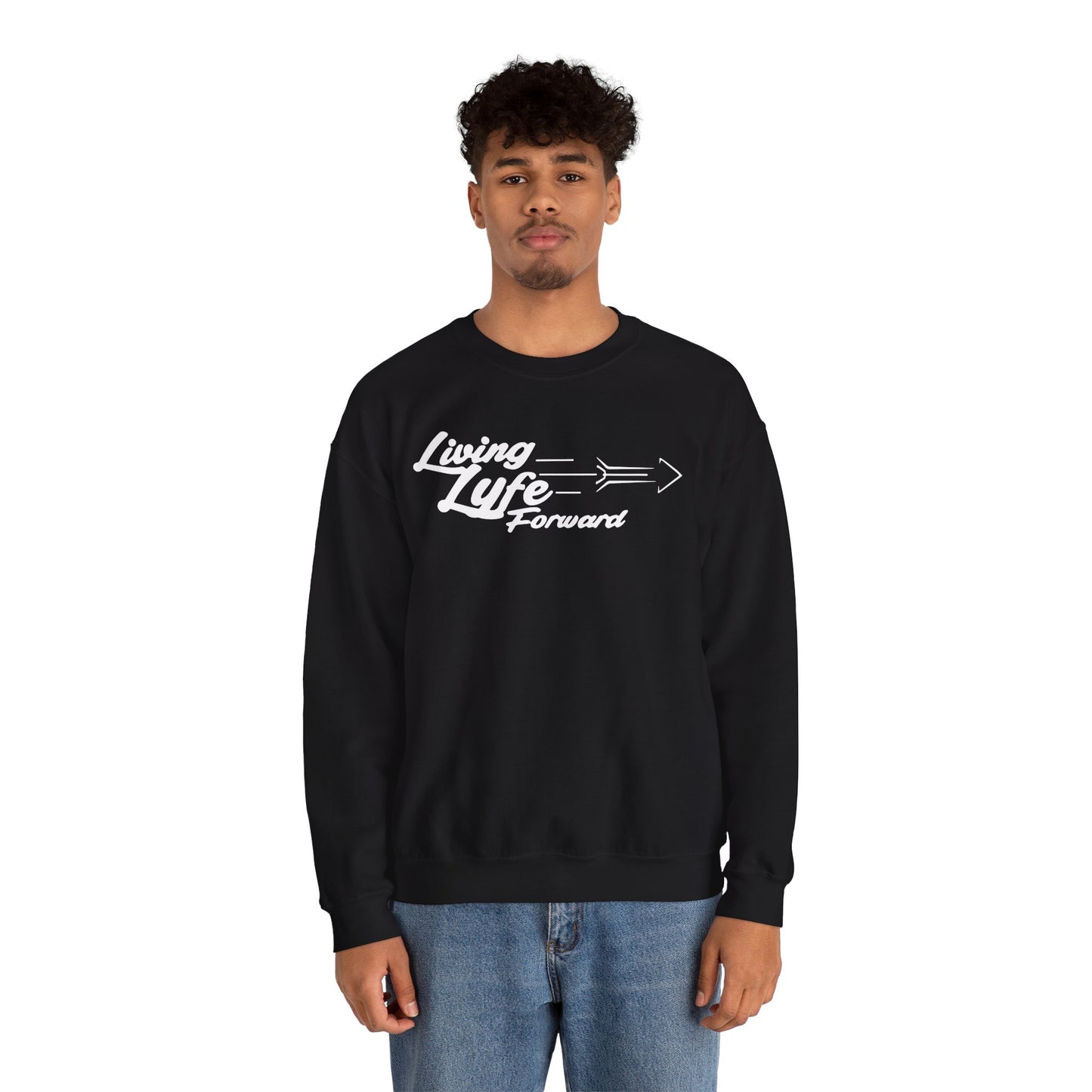 Living Life Forward Crewneck Sweatshirt - Unisex Heavy Blend